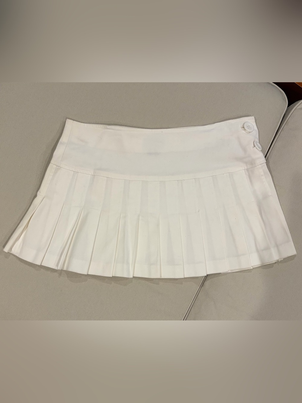 My Michelle | White Pleated Mini Skirt Tennis Style